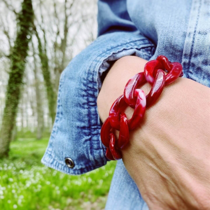 Bracelet à maillons colorés Iris