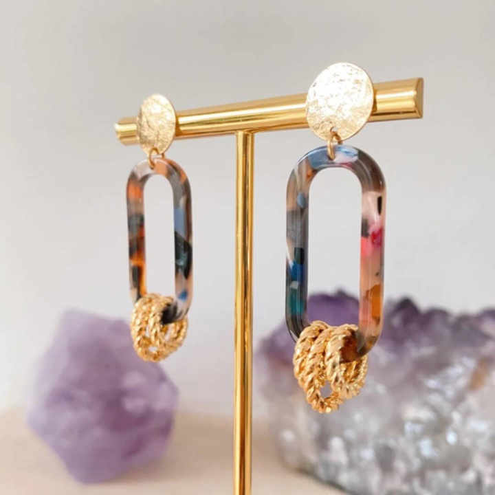 Boucles d'oreilles colorées Betty