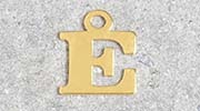 Pendentif Lettre E - 9 x 7...