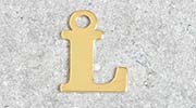 Pendentif Lettre L - 9 x 7...