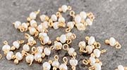 Perle Montée 3 mm Doré à...
