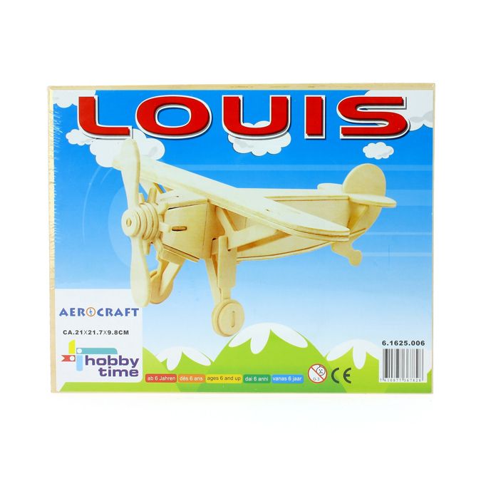 Maquette 3D en bois petit avion