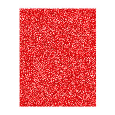Papier Décopatch 30 x 40cm craquelé rouge