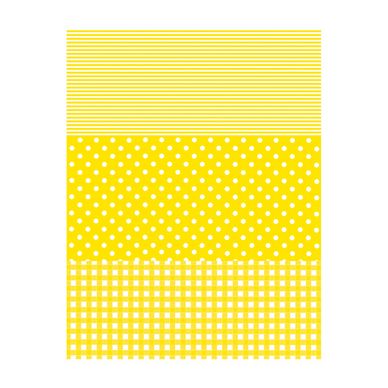 Papier Décopatch 30 x 40cm 000 patchwork jaune