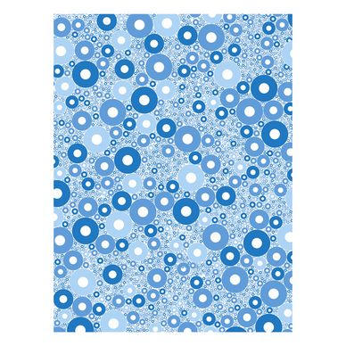 Papier Décopatch 30 x 40cm 588 bulles bleues