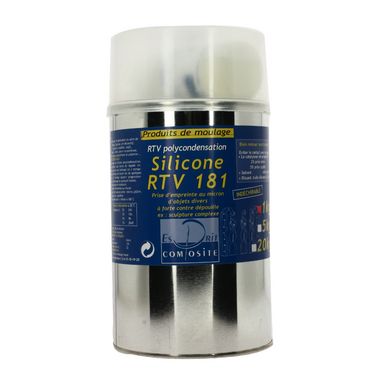 Silicone RTV 181 haute résistance 1kg + catalyseur
