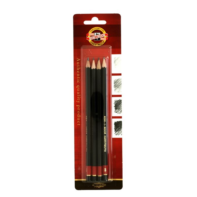 Set de 4 crayons graphite TOISON D'OR HB, 2B, 4B, 6B