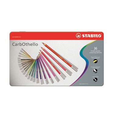 Boîte de 36 crayons pastels aquarellables CarbOthello