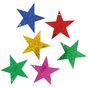 Sequins étoiles 5 cm métallisées couleurs assorties 35 g