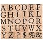 Tampons Alphabet majuscule en bois