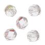 Perles facettées 3 mm en verre Cristal de roche