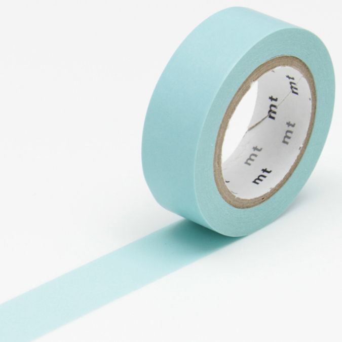 Masking tape uni bleu pastel