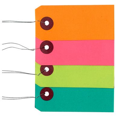 Etiquette colorées avec fil métal 50 pièces
