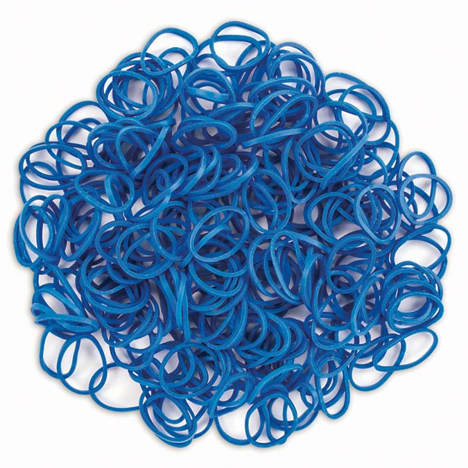 Elastiques pour bracelets Loops 300 Bleu royal + 12 clips
