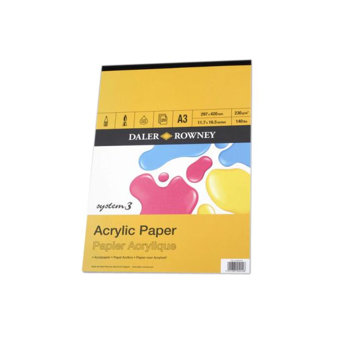 Bloc de papier acrylique System 3