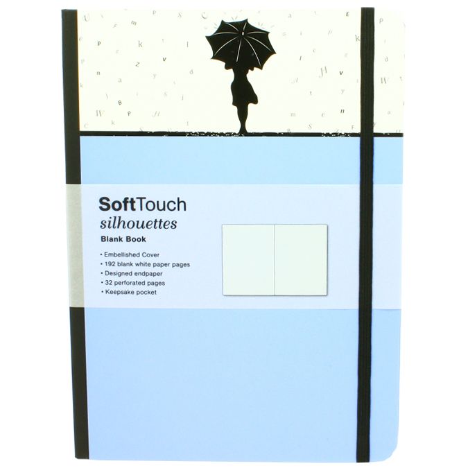 Carnet de notes SoftTouch silhouettes rainy day 16 x 22 cm