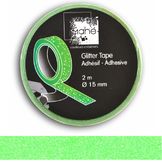 Masking tape vert fluo pailleté