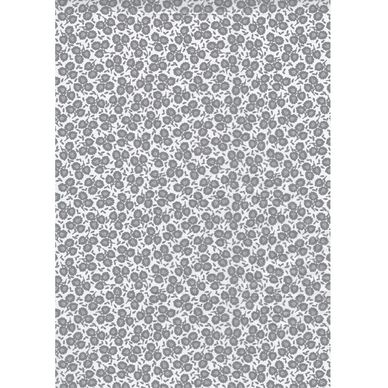Papier Décopatch 30 x 40 cm 648 petites fleurs grises