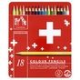 Boîte de 18 crayons de couleurs aquarellables Swisscolor