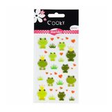 Stickers 3D Cooky thème grenouilles