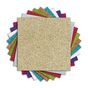 Bloc de papiers pailletés 9 couleurs 18 feuilles 150 g/m² 30,5 x 30,5 cm