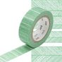 Masking Tape lignes obliques vertes
