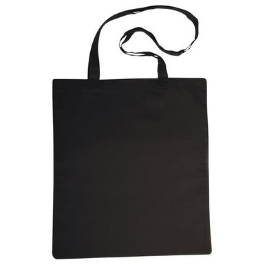 Tote bag - Sac en coton noir avec anses longues
