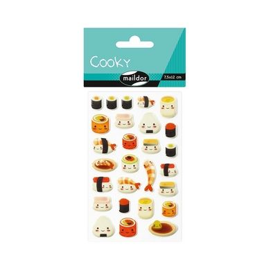 Stickers 3D Cooky Kawai sushis