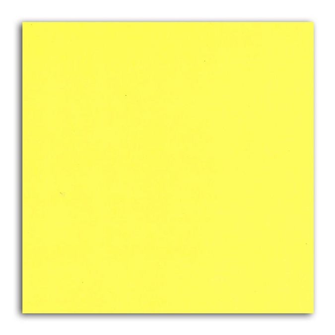 Feuille de papier uni jaune fluo 30,5 x 30,5 cm