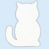 Objet en papier mâché symbole chat 12 cm