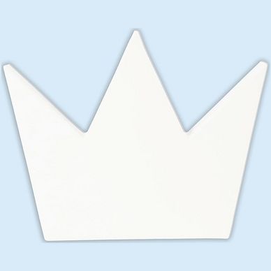 Objet en papier mâché symbole couronne 20.5 cm