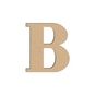 Lettre B majuscule - Objet en médium 12 cm