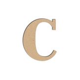 Lettre C majuscule - Objet en médium 12 cm