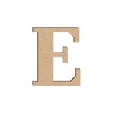 Lettre E majuscule - Objet en médium 12 cm