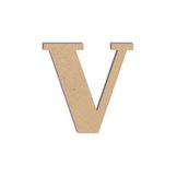 Lettre V majuscule - Objet en médium 12 cm