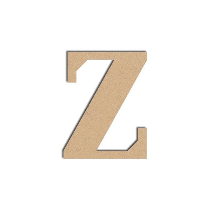 Lettre Z majuscule - Objet en médium 12 cm