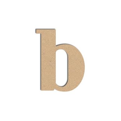 Lettre B minuscule - Objet en médium 9cm