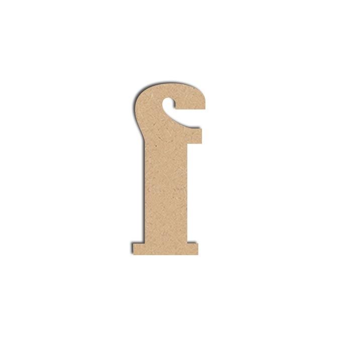 Lettre F minuscule - Objet en médium 9cm