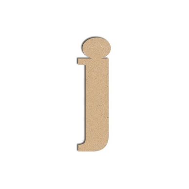 Lettre J minuscule - Objet en médium 9cm