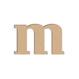 Lettre M minuscule - Objet en médium 9cm