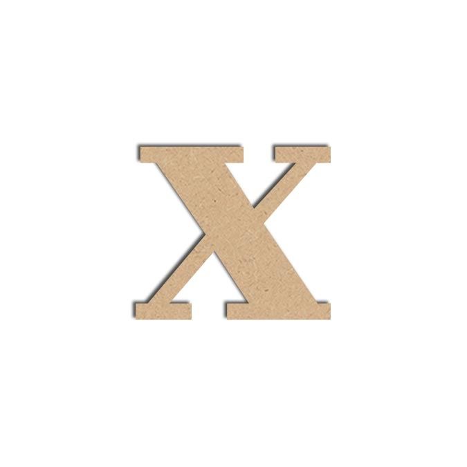 Lettre X minuscule - Objet en médium 9cm