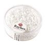Perles de rocailles mini-tubes opaques lustrées blanc 2 mm x 15 g