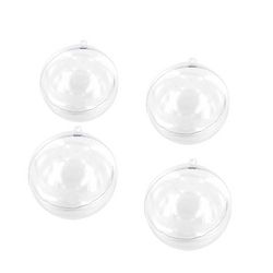 4 boules cristal  diamètre 4 cm