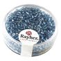 Perles de rocailles mini-tubes intérieur argenté 2 mm x 16 g