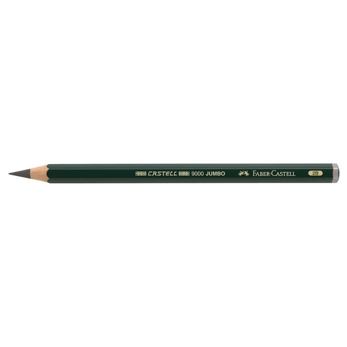 Crayon graphite pointe large Ø 5,3mm - Castell 9000 Jumbo HB