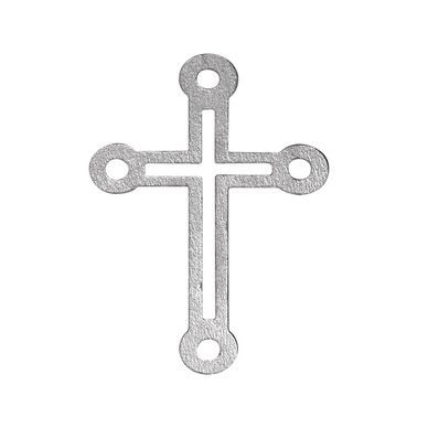 Croix argentées en bois 4,5 cm