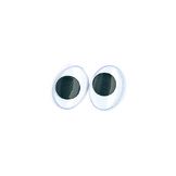 Yeux ovales avec pupilles mobiles 12 mm