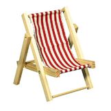 Chaise longue en bois rouge classique 14 cm