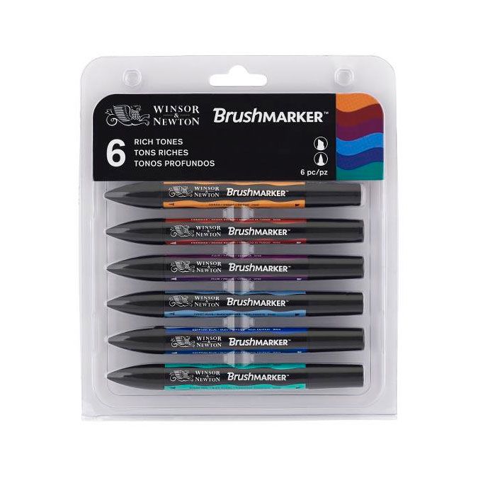Marqueur Brushmarker 6 tons Riches