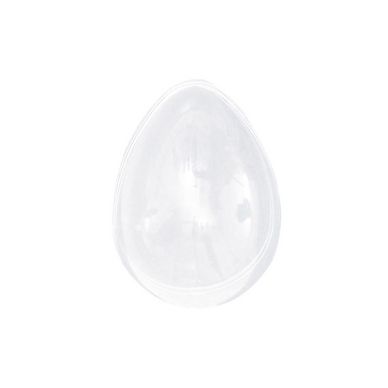 Œufs transparents en plastique 10 - 7 cm